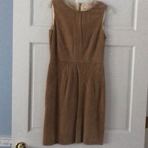 New BASLER beige goat suede sleeveless dress M